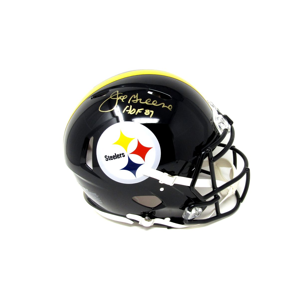 Pittsburgh Steelers #75 Joe Greene Signed Full Size Speed Authentic Helmet
