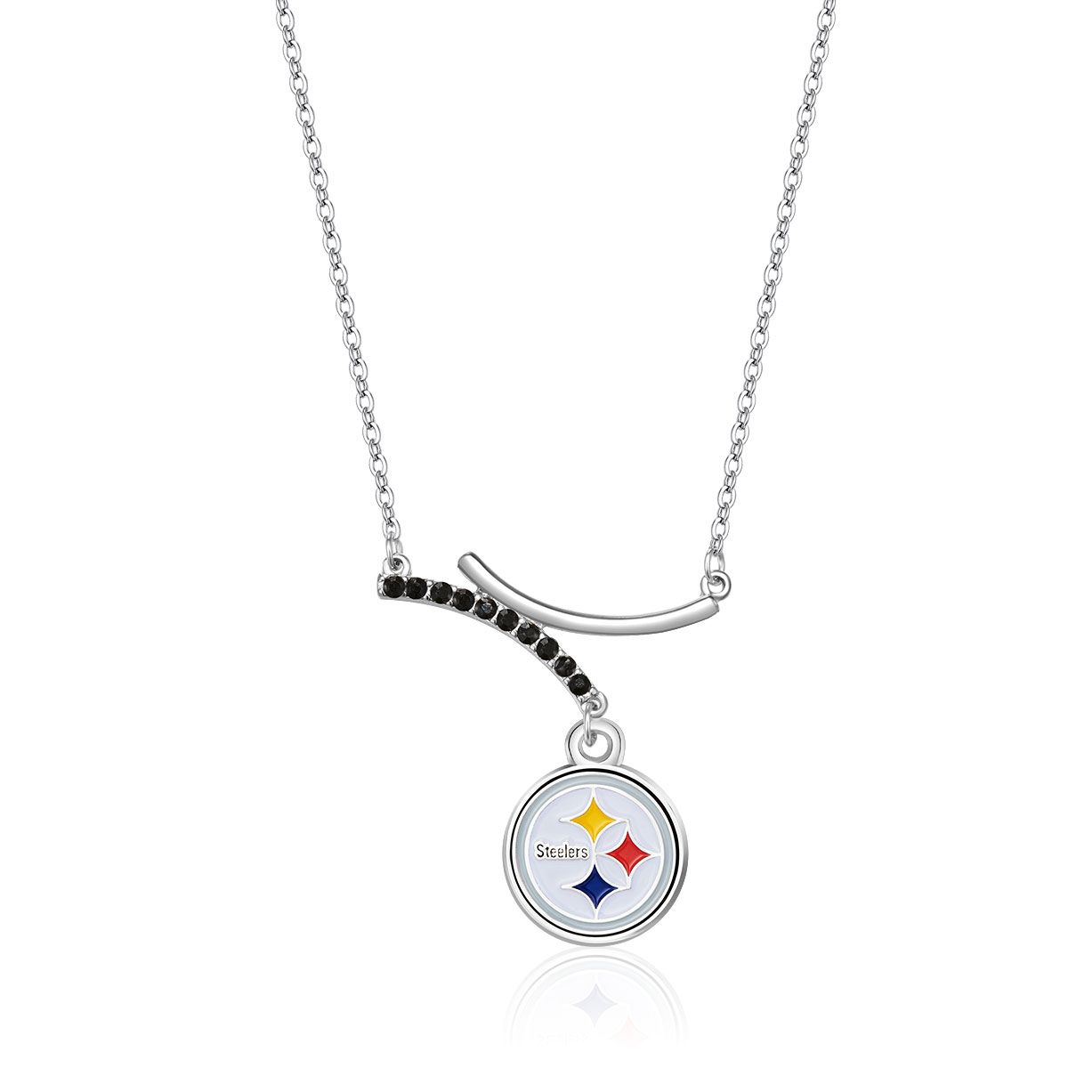 Pittsburgh Steelers Dual Infinity Logo Necklace