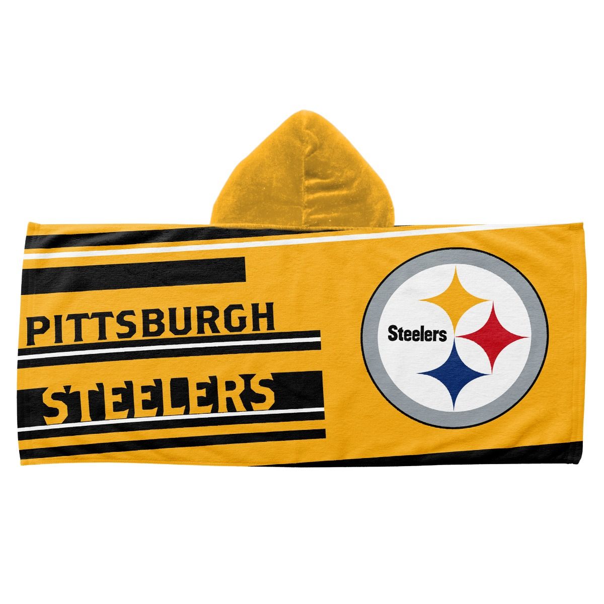 Pittsburgh Steelers Hooded Beach Towel 1 Pittsburgh Steelers Hooded Beach Towel