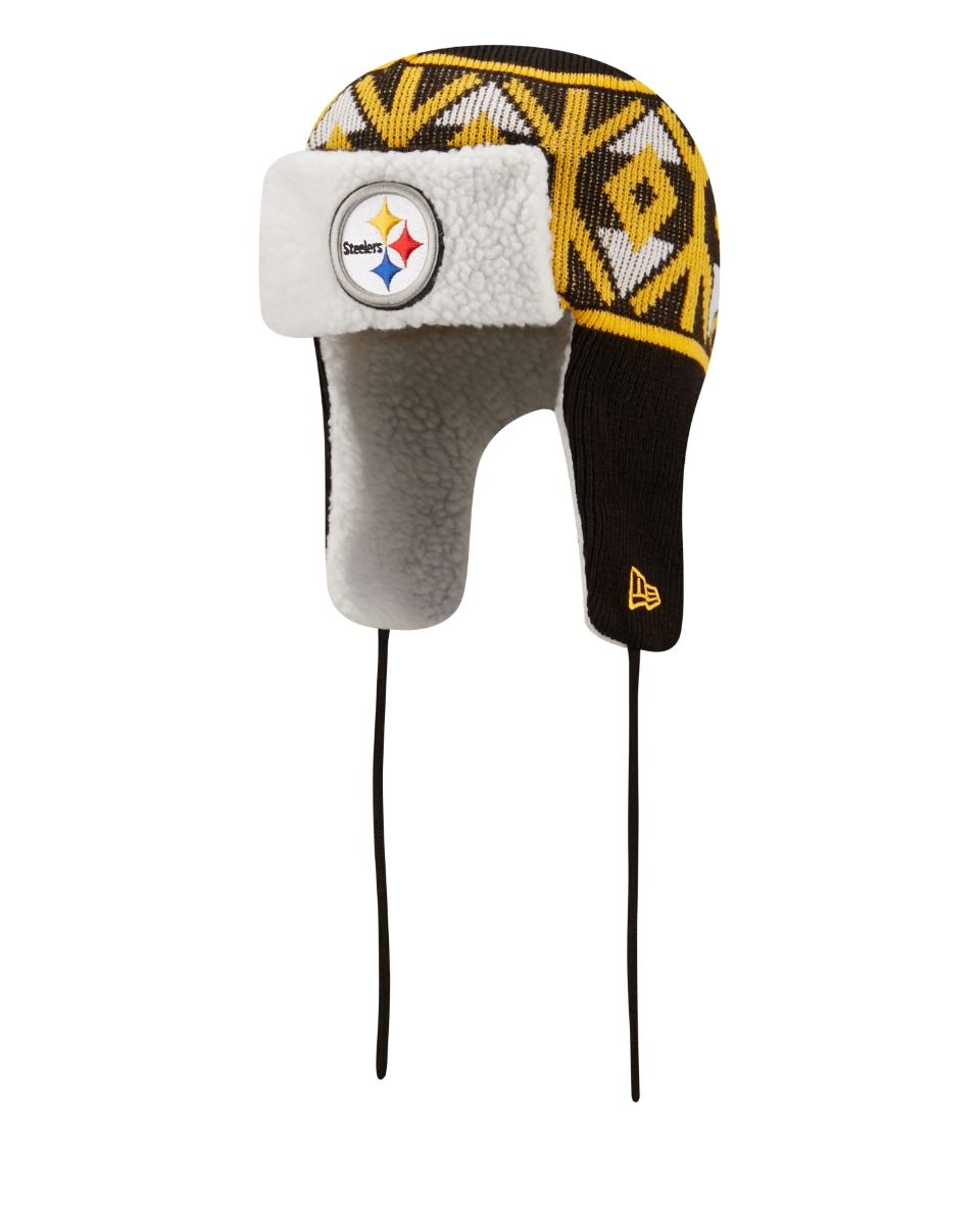 Pittsburgh Steelers New Era Trapper Knit Hat 2 Pittsburgh Steelers New Era Trapper Knit Hat