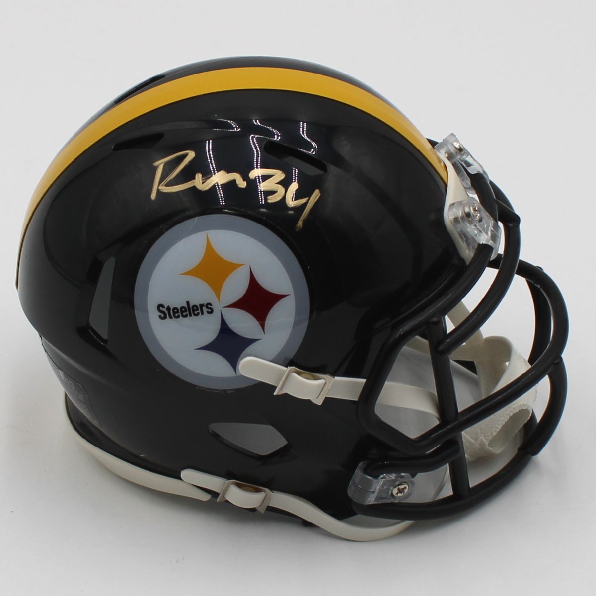 Pittsburgh Steelers #34 Rashard Mendenhall Autographed Riddell Speed Mini Helmet 3 Pittsburgh Steelers #34 Rashard Mendenhall Autographed Riddell Speed Mini Helmet