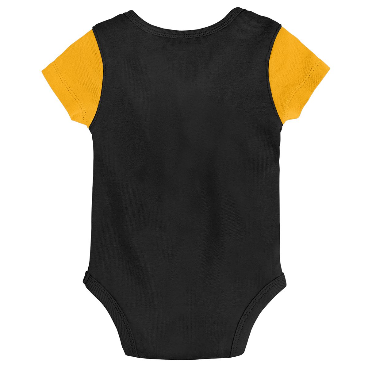 Pittsburgh Steelers Infant Little Champ Short Sleeve Creeper & Bib Set 3 Pittsburgh Steelers Infant Little Champ Short Sleeve Creeper & Bib Set