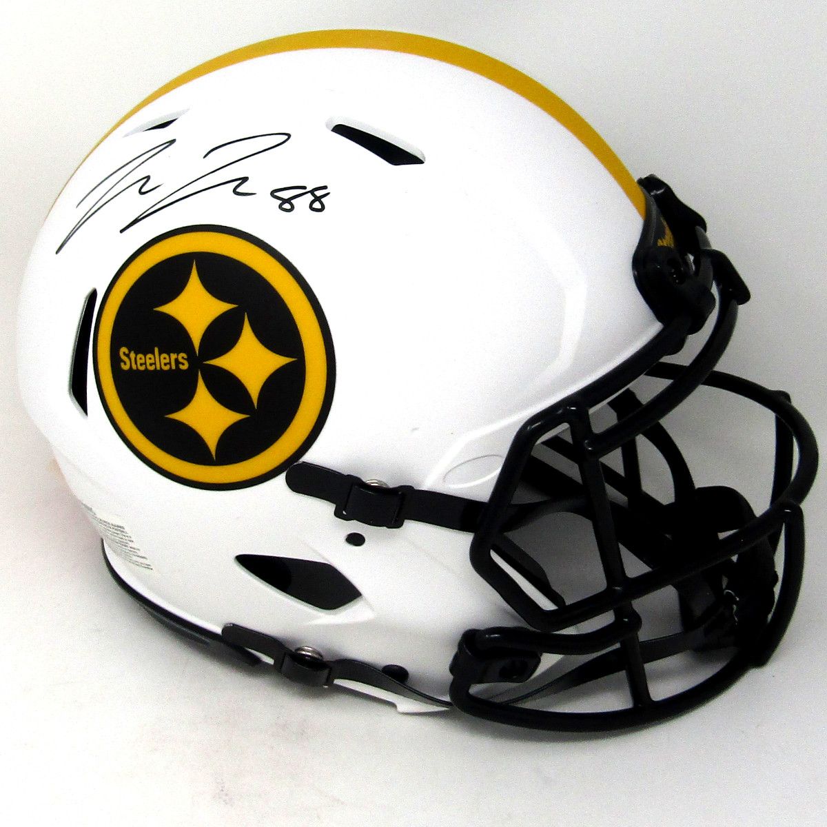 Pittsburgh Steelers #88 Pat Freiermuth Autographed Riddell Authentic Lunar Eclipse Full-Size Helmet 3 Pittsburgh Steelers #88 Pat Freiermuth Autographed Riddell Authentic Lunar Eclipse Full-Size Helmet