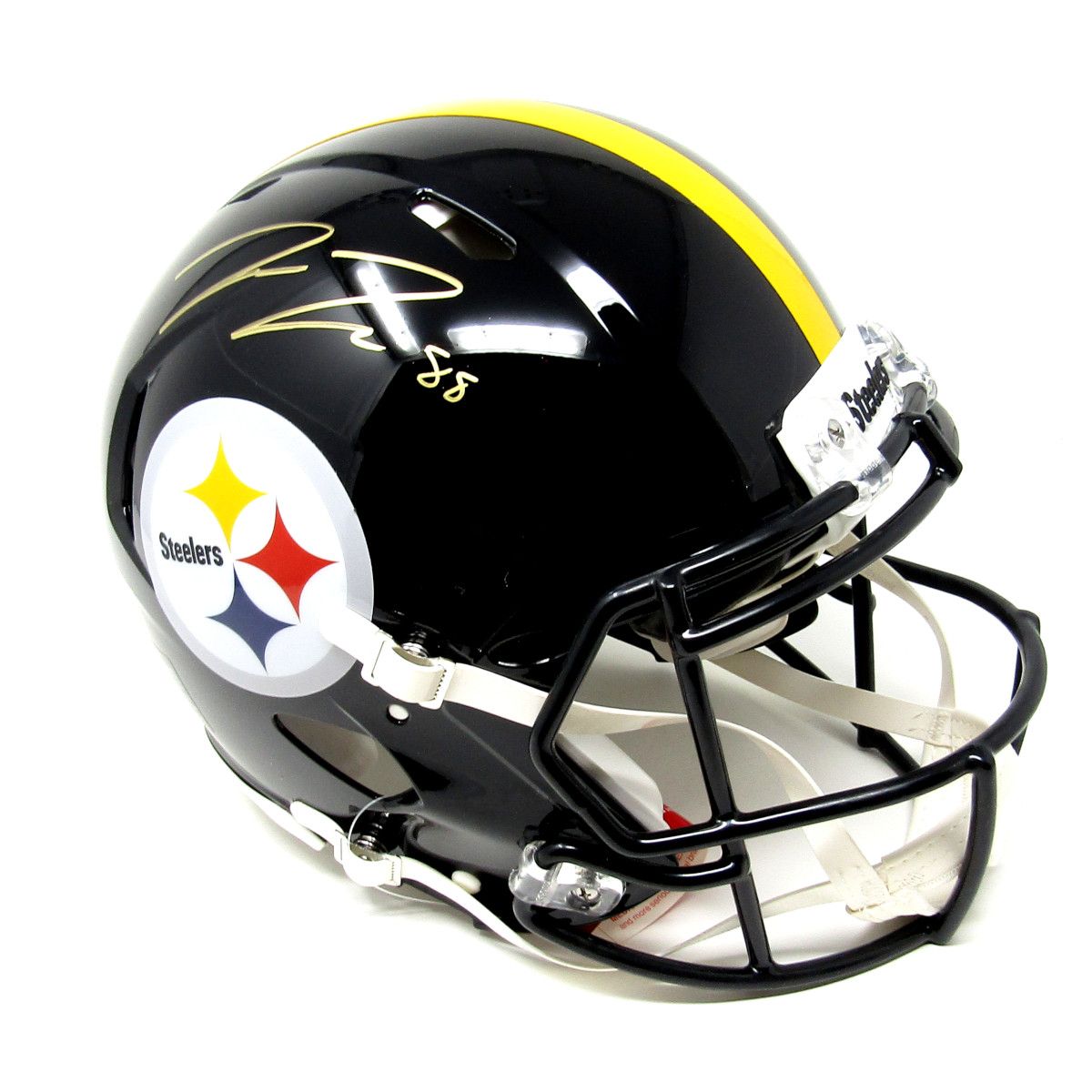 Pittsburgh Steelers #88 Pat Freiermuth Autographed Riddell Speed Authentic Full-Size Helmet 2 Pittsburgh Steelers #88 Pat Freiermuth Autographed Riddell Speed Authentic Full-Size Helmet