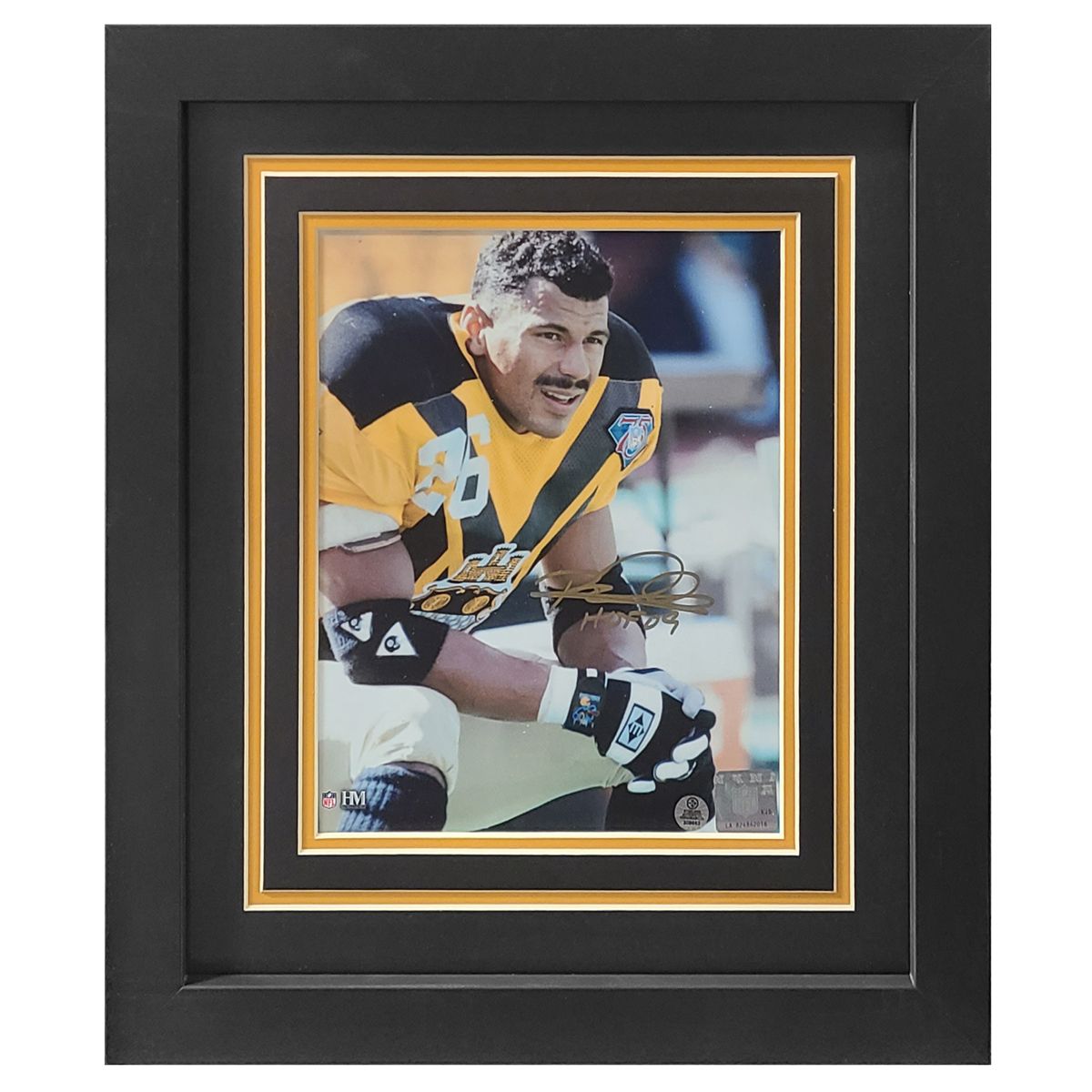 Pittsburgh Steelers #26 Rod Woodson 1994 Throwback Signed Framed 8x10 Photo 3 Pittsburgh Steelers #26 Rod Woodson 1994 Throwback Signed Framed 8x10 Photo