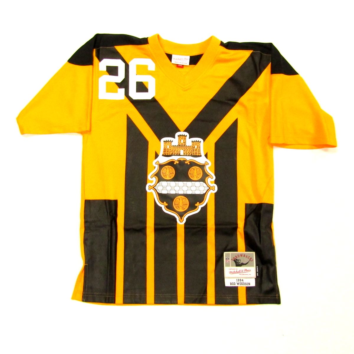 Pittsburgh Steelers #26 Rod Woodson Signed Mitchell & Ness 1994 Throwback Jersey 2 Pittsburgh Steelers #26 Rod Woodson Signed Mitchell & Ness 1994 Throwback Jersey