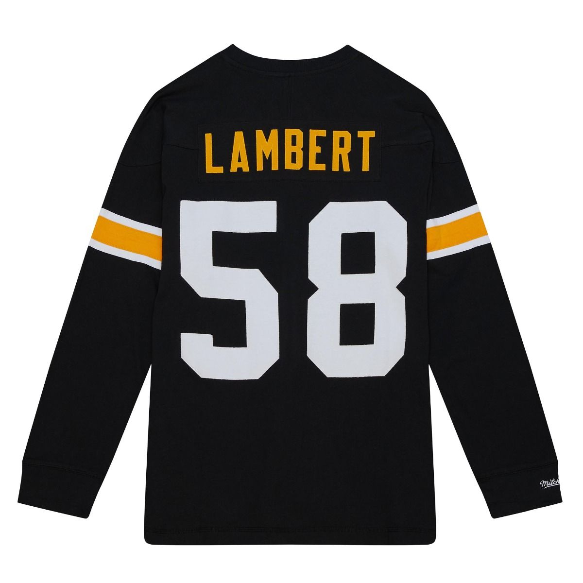 Pittsburgh Steelers Mitchell & Ness Lambert #58 Long Sleeve T-Shirt