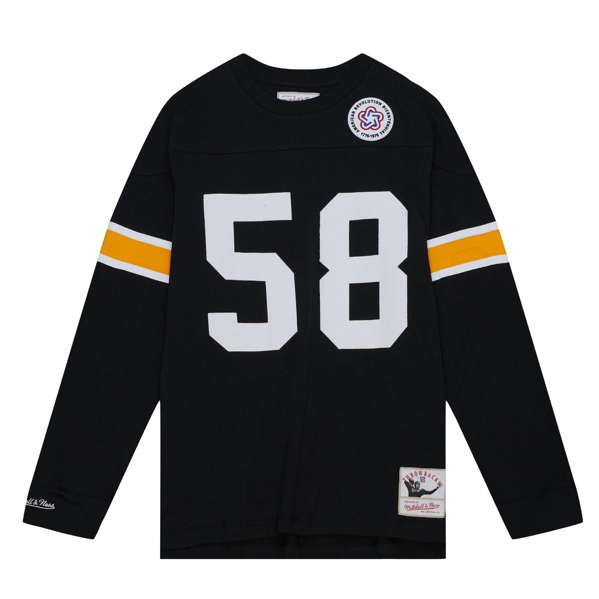 Pittsburgh Steelers Mitchell & Ness Lambert #58 Long Sleeve T-Shirt
