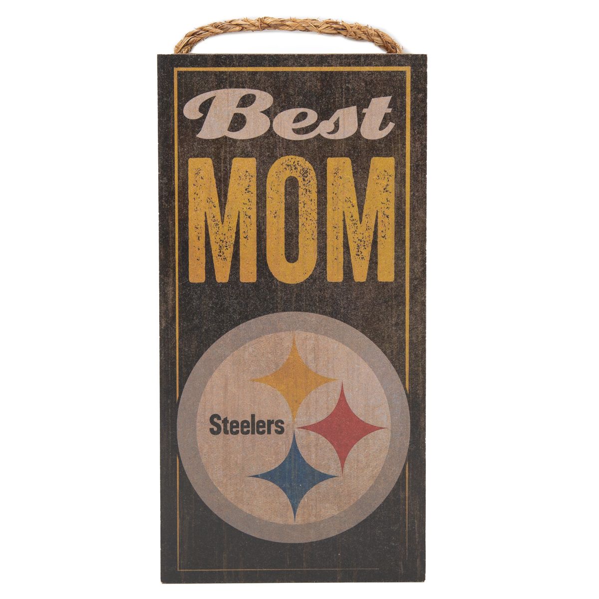 Pittsburgh Steelers Best Mom Wood Sign 1 Pittsburgh Steelers Best Mom Wood Sign