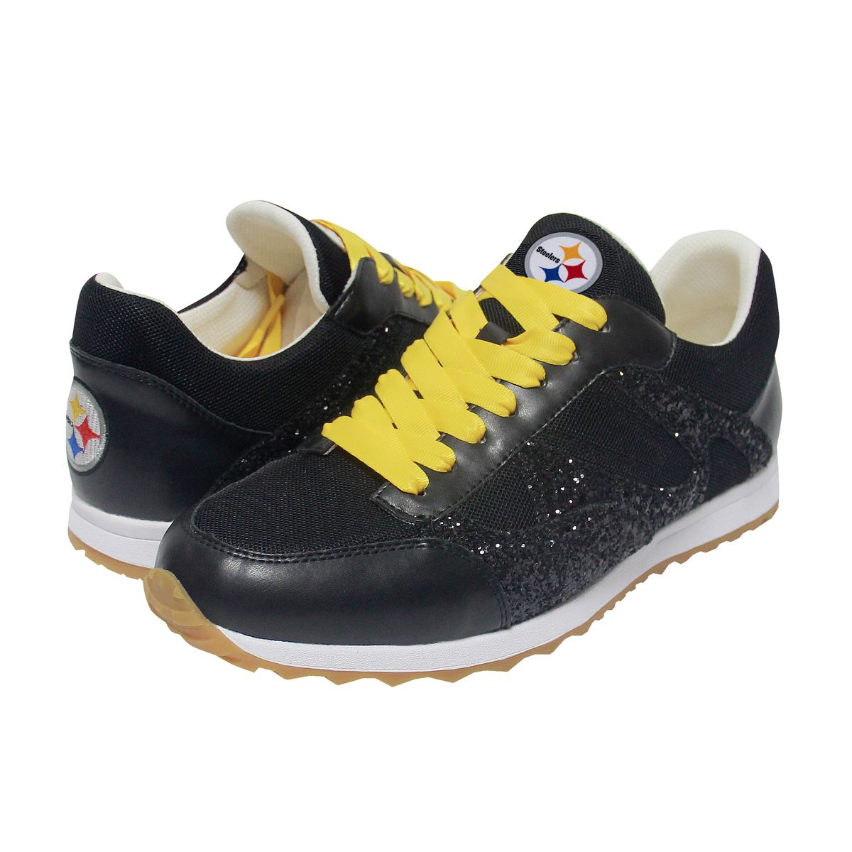 Pittsburgh Steelers Women's Sequin Shoe w/ Team Laces