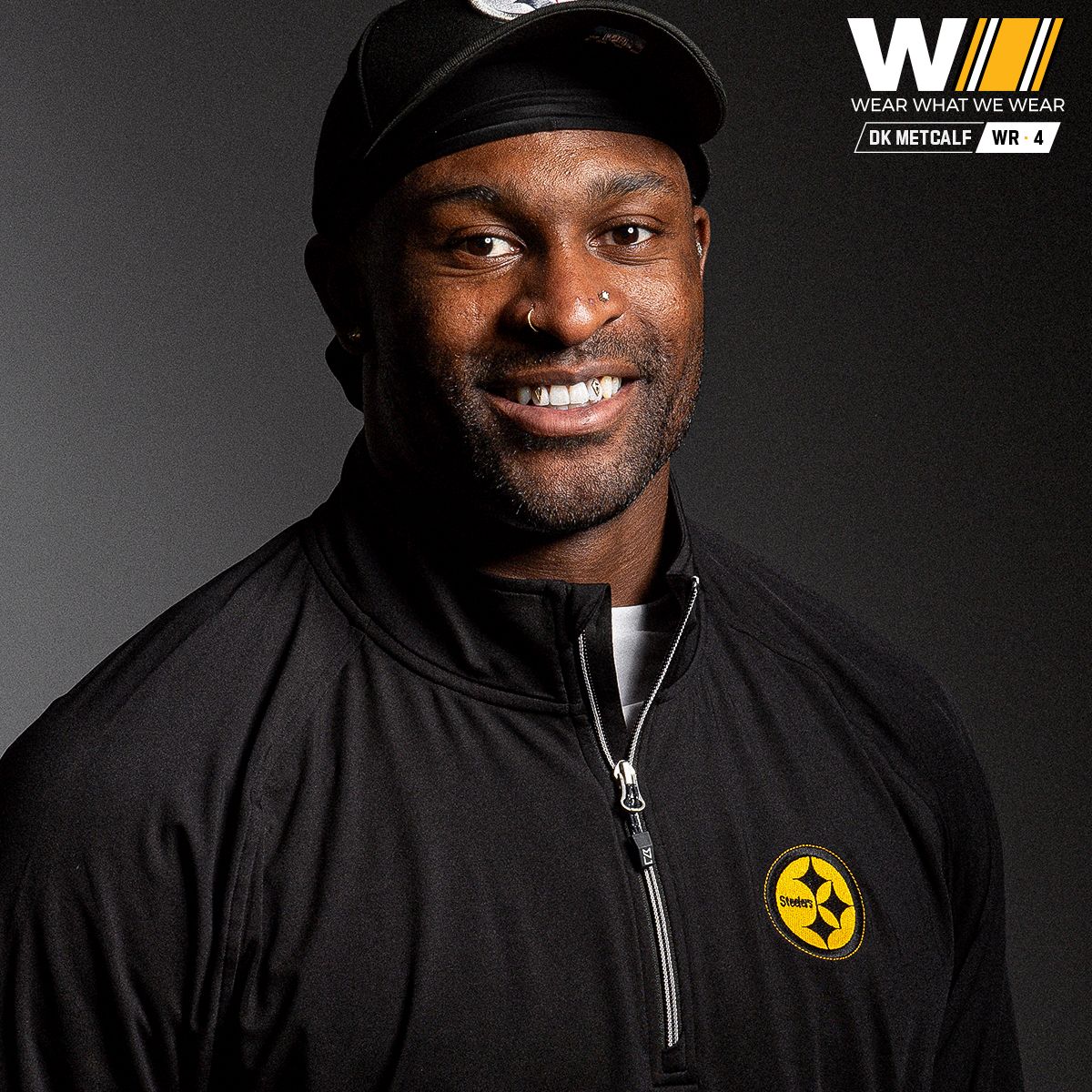 Pittsburgh Steelers Men's Cutter & Buck Adapt Eco Knit Color Rush 1/2 Zip 2 Pittsburgh Steelers Men's Cutter & Buck Adapt Eco Knit Color Rush 1/2 Zip