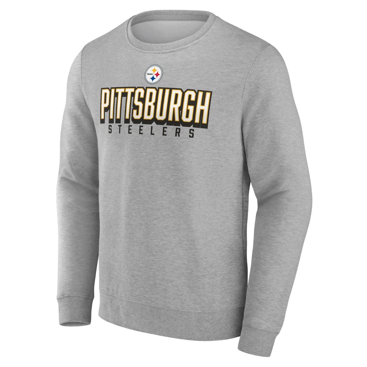 Pittsburgh Steelers Men's Bold Move Crewneck Fleece Sweatshirt