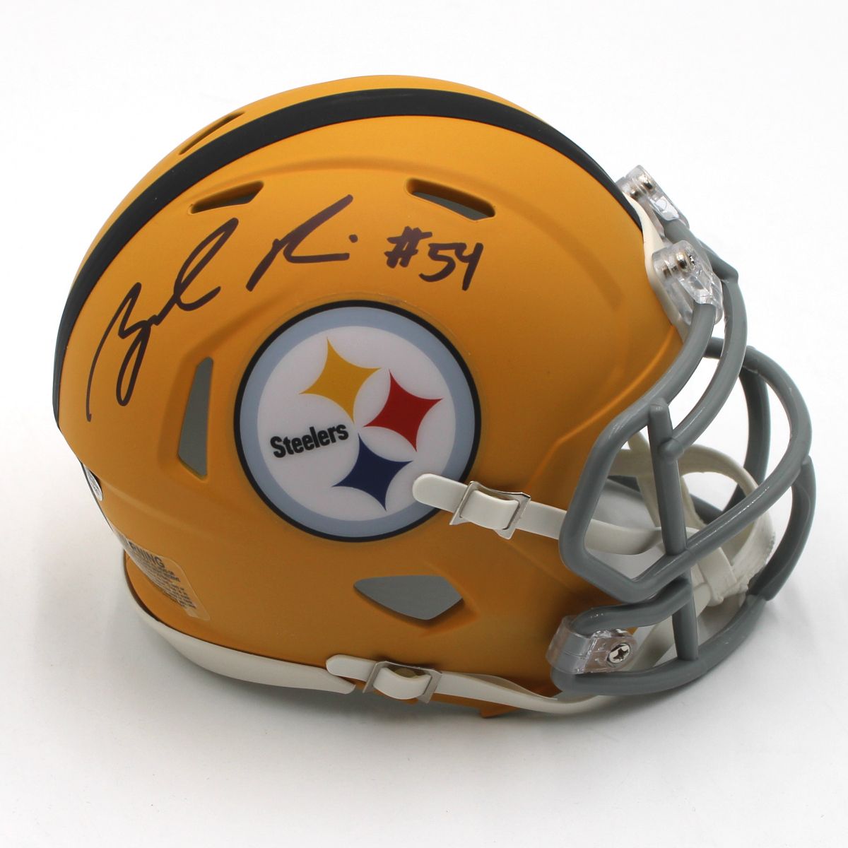Pittsburgh Steelers #54 Zach Frazier Autographed Riddell Speed 1933 Legacy Collection Mini Helmet