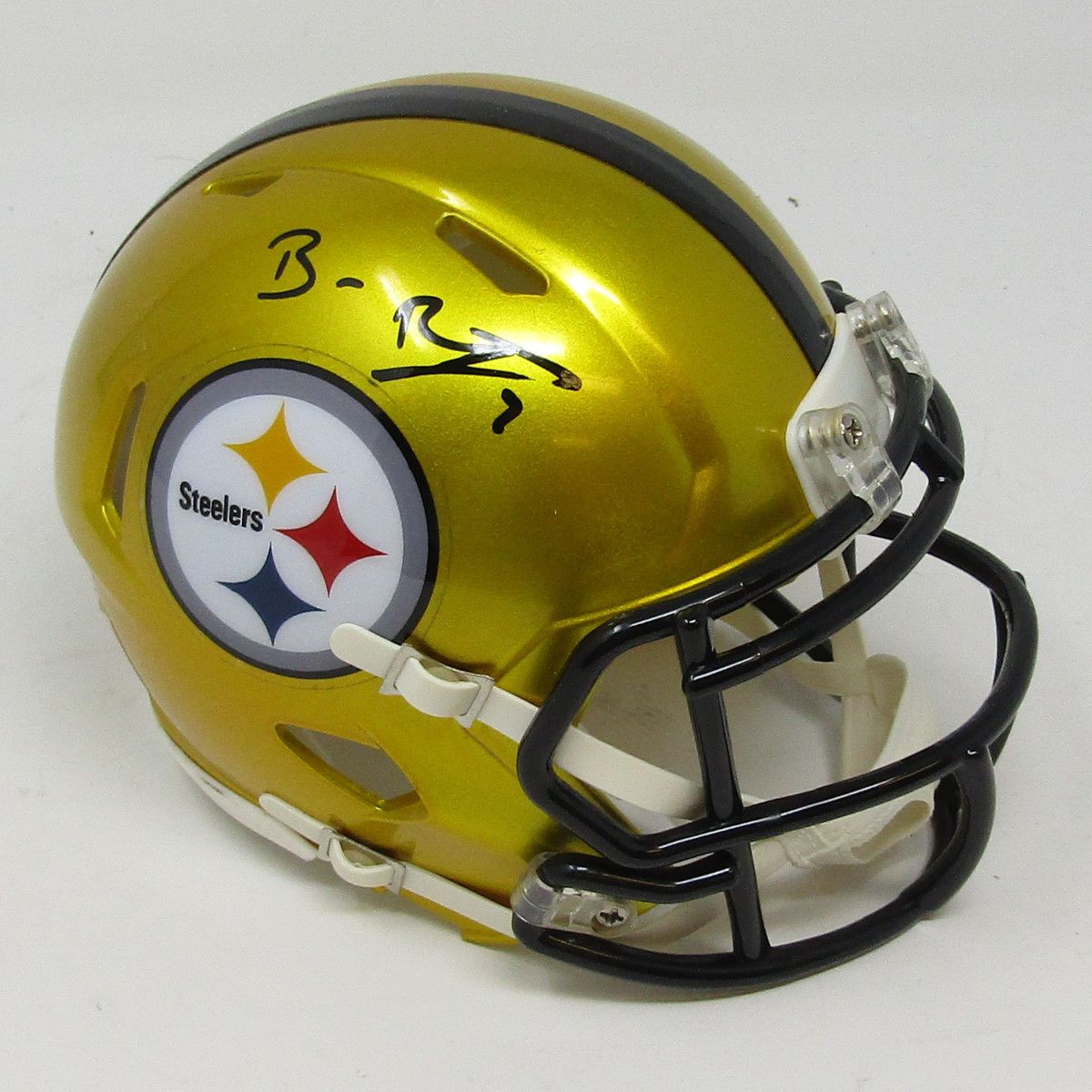 Pittsburgh Steelers #7 Ben Roethlisberger Signed Flash Mini Helmet
