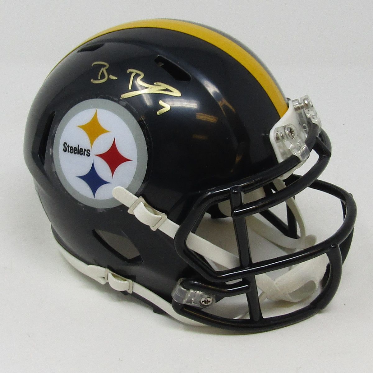 Pittsburgh Steelers #7 Ben Roethlisberger Signed Speed Mini Helmet