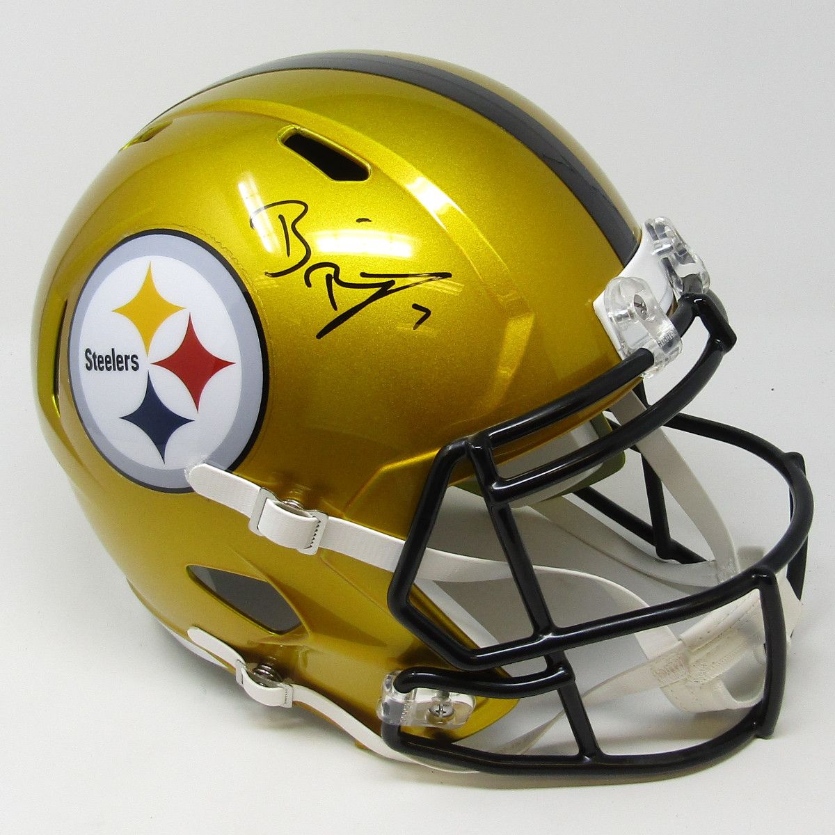 Pittsburgh Steelers #7 Ben Roethlisberger Signed Full Size Flash Replica Helmet