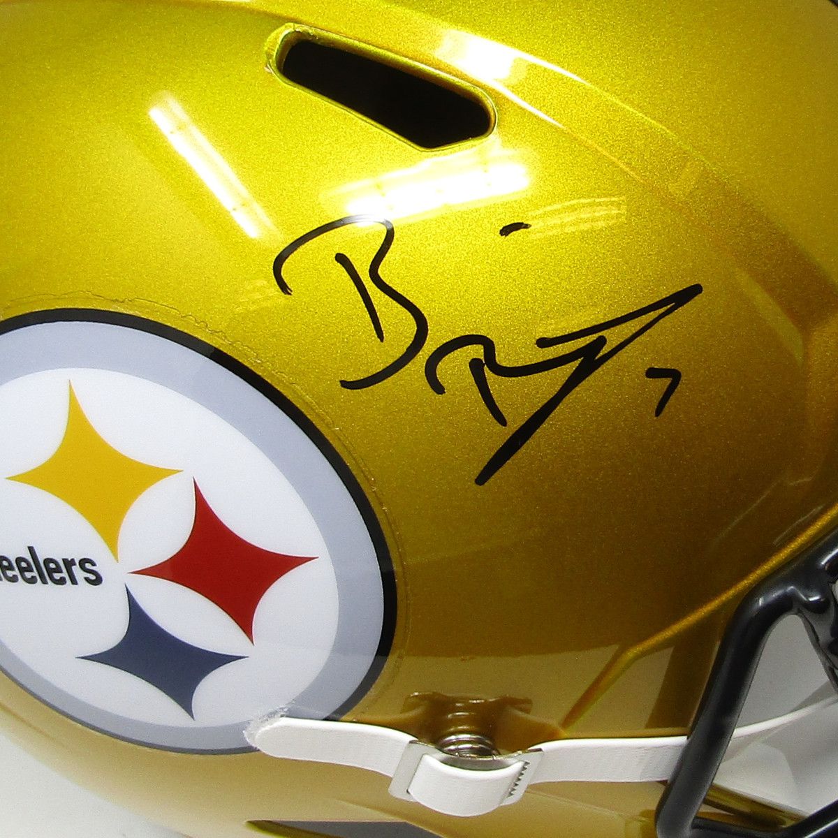 Pittsburgh Steelers #7 Ben Roethlisberger Signed Full Size Flash Replica Helmet