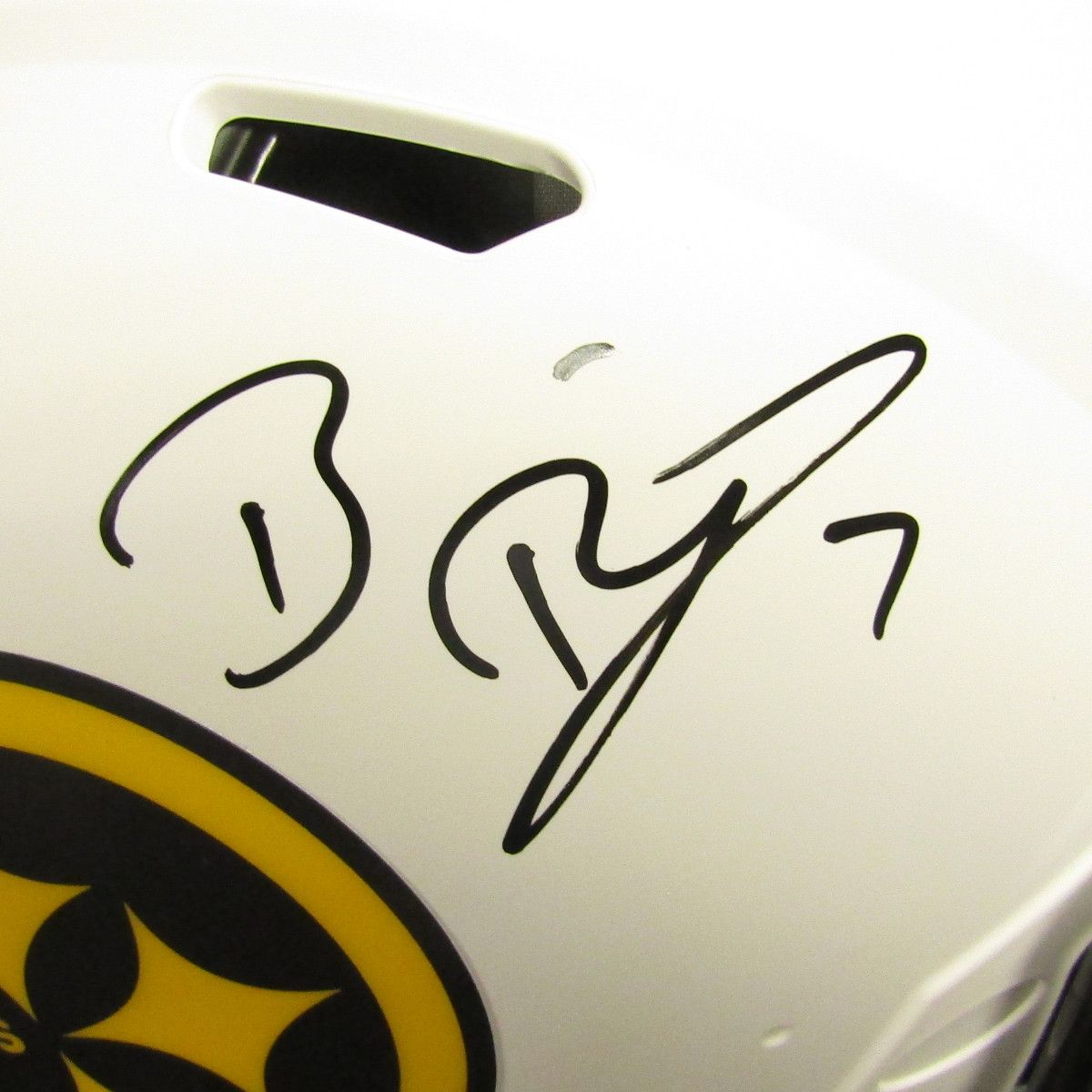 Pittsburgh Steelers #7 Ben Roethlisberger Signed Full Size Authentic Lunar Eclipse Helmet