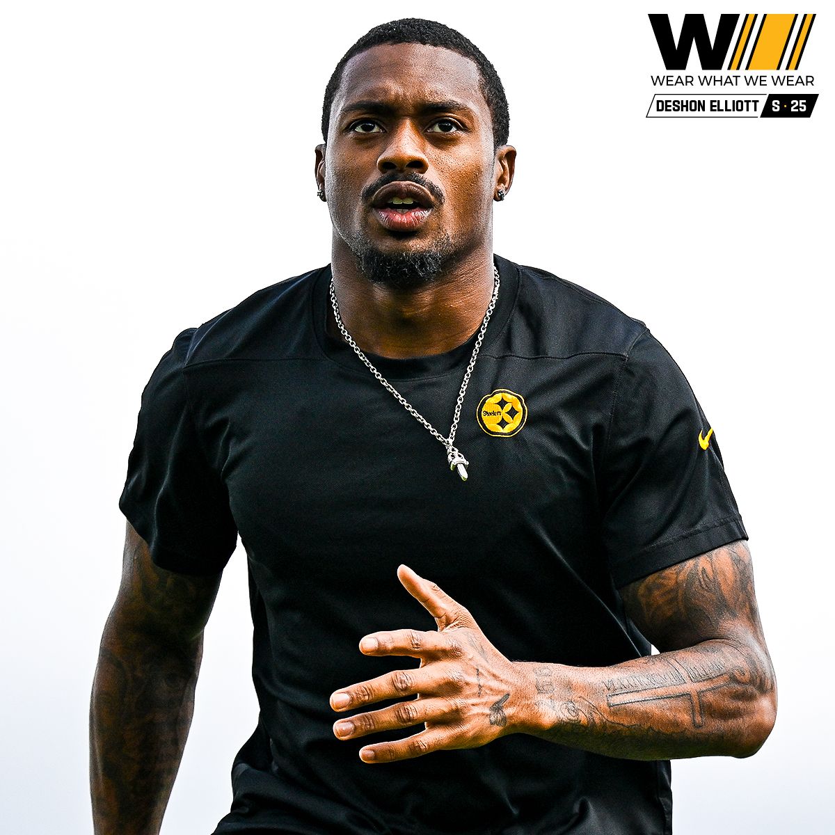Pittsburgh Steelers Men's Nike Dri-FIT Color Rush UV Coach Short Sleeve T-Shirt 8 Pittsburgh Steelers Men's Nike Dri-FIT Color Rush UV Coach Short Sleeve T-Shirt