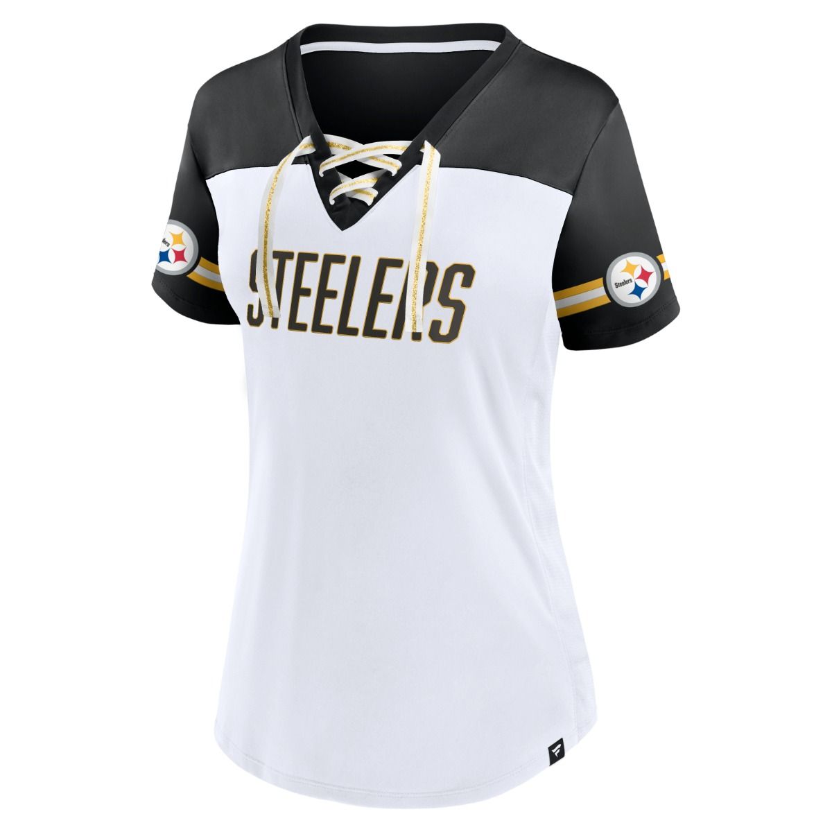 Pittsburgh Steelers Women's Fundamentals Athena Short Sleeve T-Shirt 10 Pittsburgh Steelers Women's Fundamentals Athena Short Sleeve T-Shirt