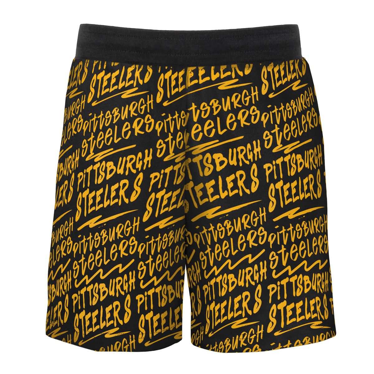 Pittsburgh Steelers Little Kid's Super Graffiti French Terry Shorts 2 Pittsburgh Steelers Little Kid's Super Graffiti French Terry Shorts