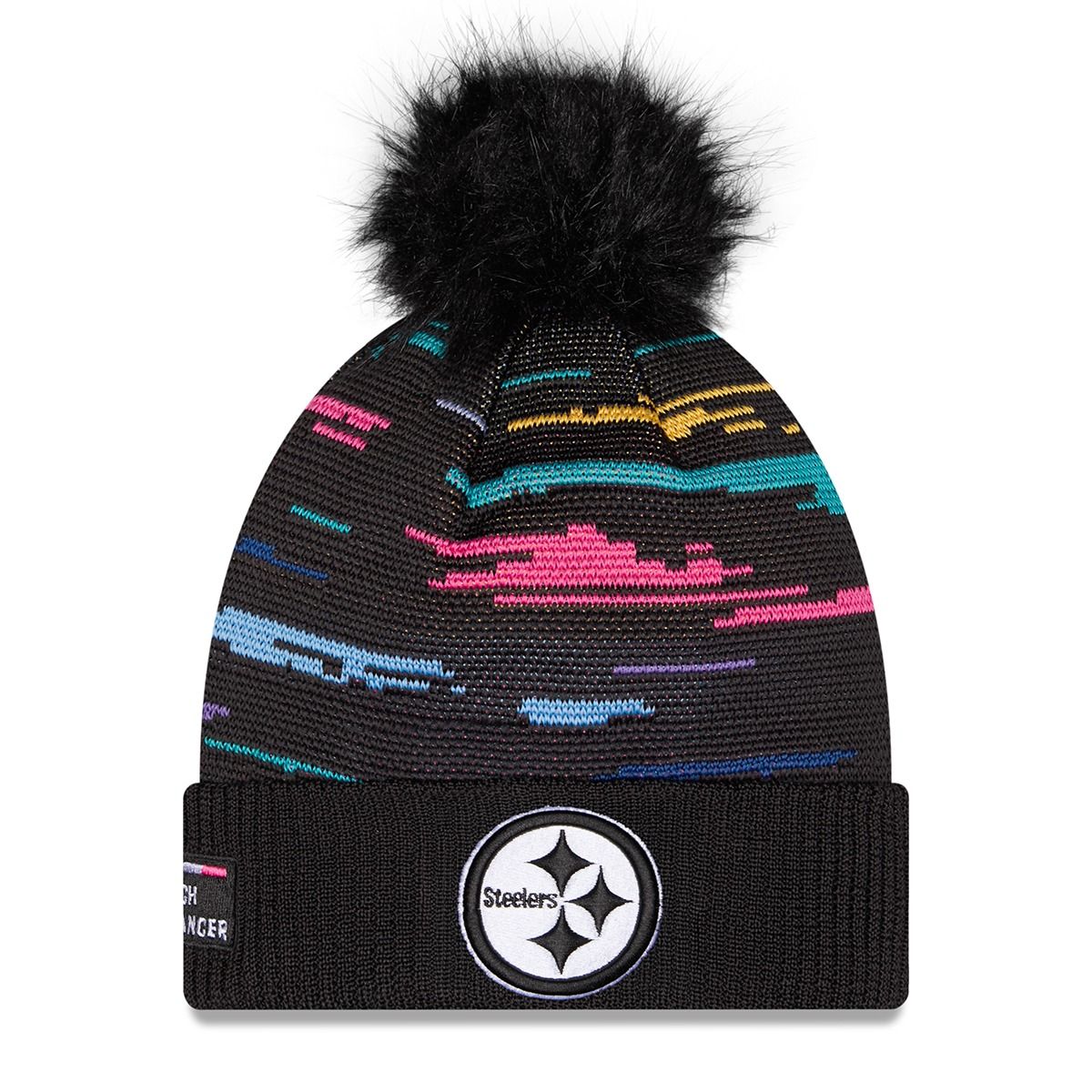 Pittsburgh Steelers Women's New Era Sideline Crucial Catch Knit Hat 2 Pittsburgh Steelers Women's New Era Sideline Crucial Catch Knit Hat