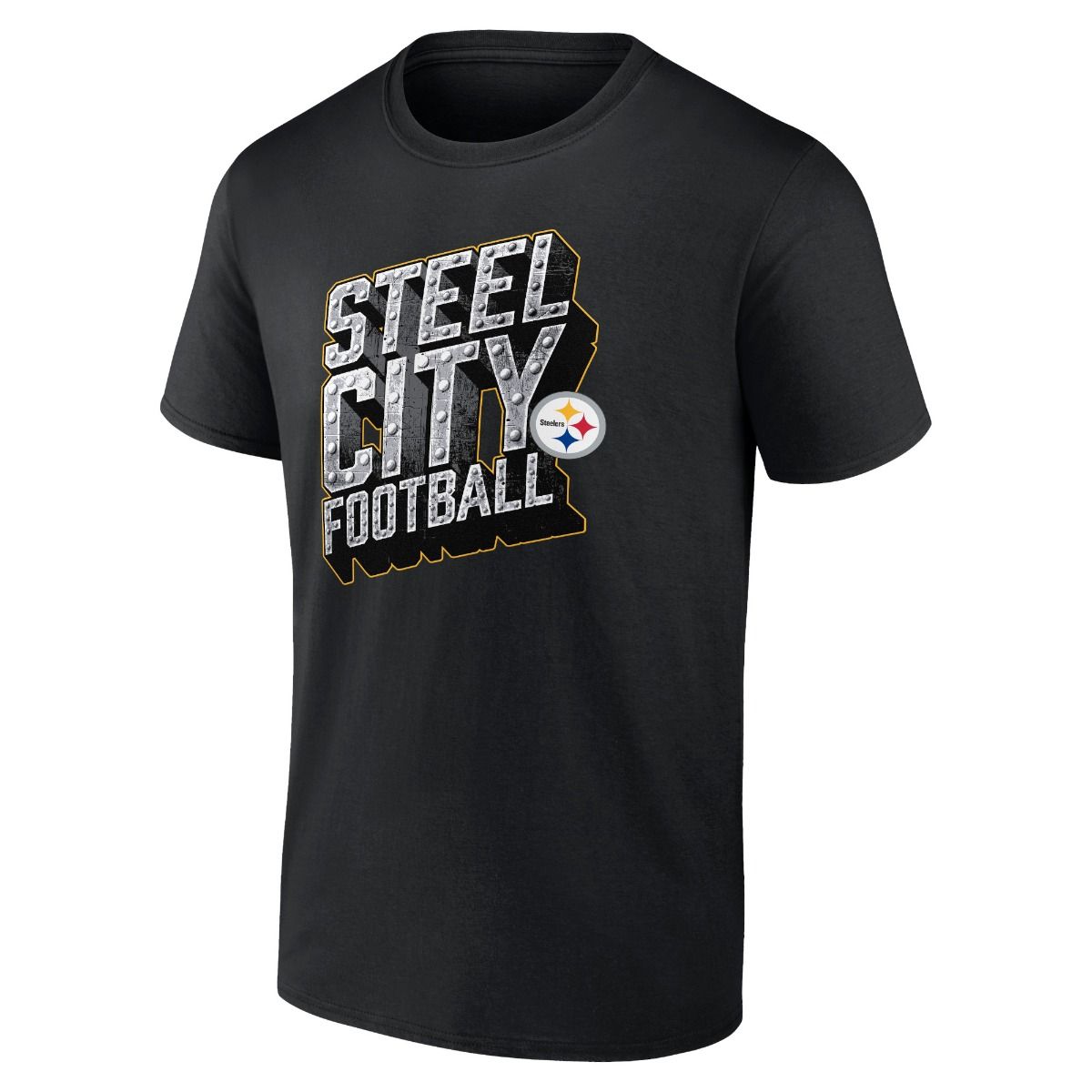 Pittsburgh Steelers Men's Prime Time Steel City Football Short Sleeve T-Shirt