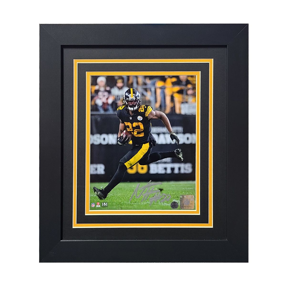Pittsburgh Steelers #22 Najee Harris Signed Framed Color Rush 8x10 Photo