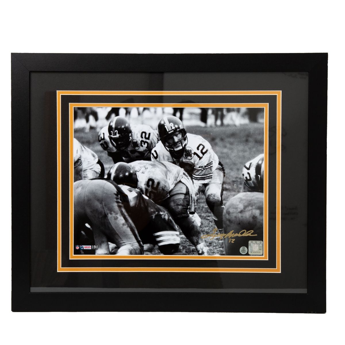 Pittsburgh Steelers #12 Terry Bradshaw Signed Framed Under Center 11x14 Photo 1 Pittsburgh Steelers #12 Terry Bradshaw Signed Framed Under Center 11x14 Photo