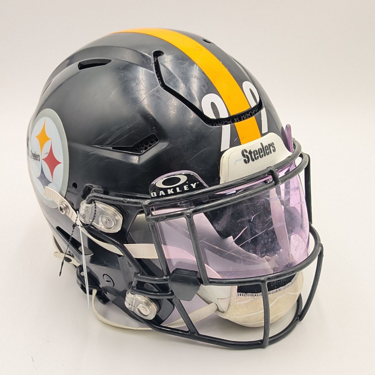 Pittsburgh Steelers #99 Derrick Harmon 2025 Season Game Used Helmet 2 Pittsburgh Steelers #99 Derrick Harmon 2025 Season Game Used Helmet