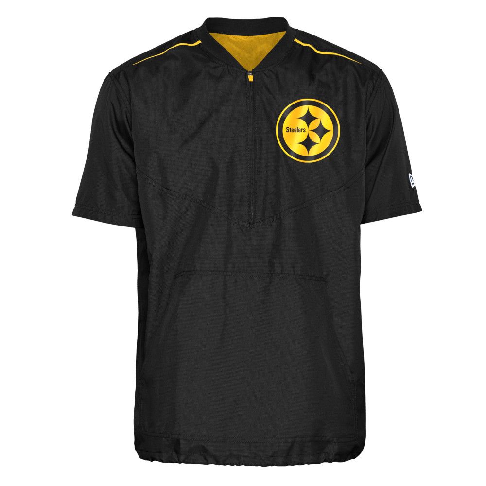 Pittsburgh Steelers Men's New Era Color Rush 1/2 Zip Short Sleeve Jacket