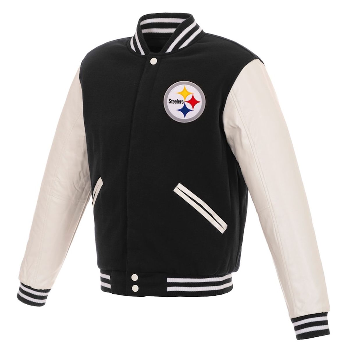Pittsburgh Steelers Men's Reversible Mediumweight Fleece Jacket