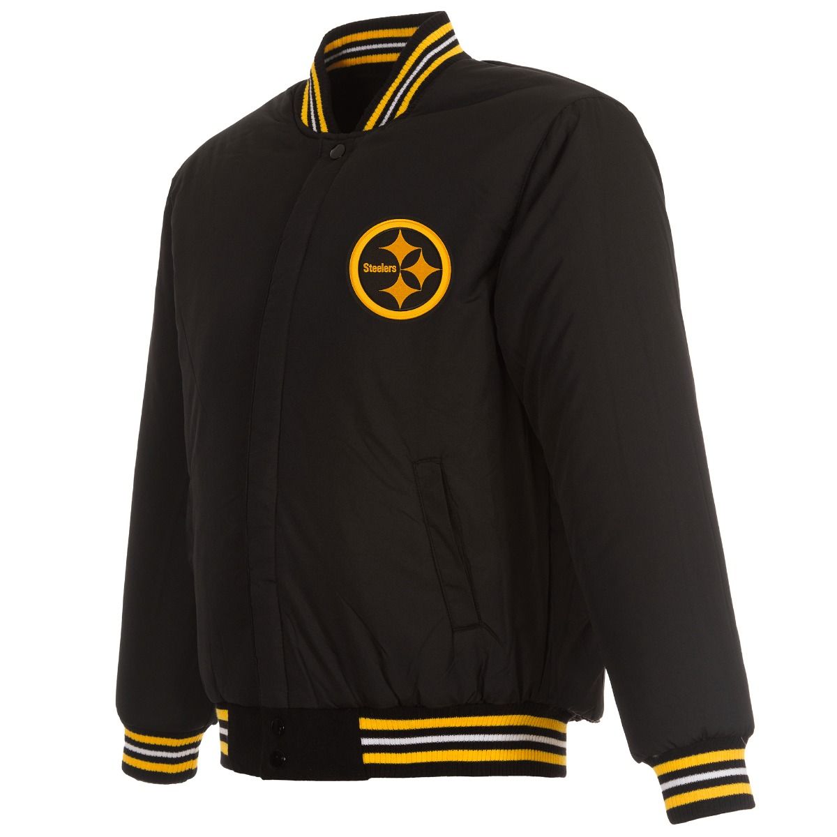 Pittsburgh Steelers Men's Color Rush Wool Heavyweight Jacket 2 Pittsburgh Steelers Men's Color Rush Wool Heavyweight Jacket
