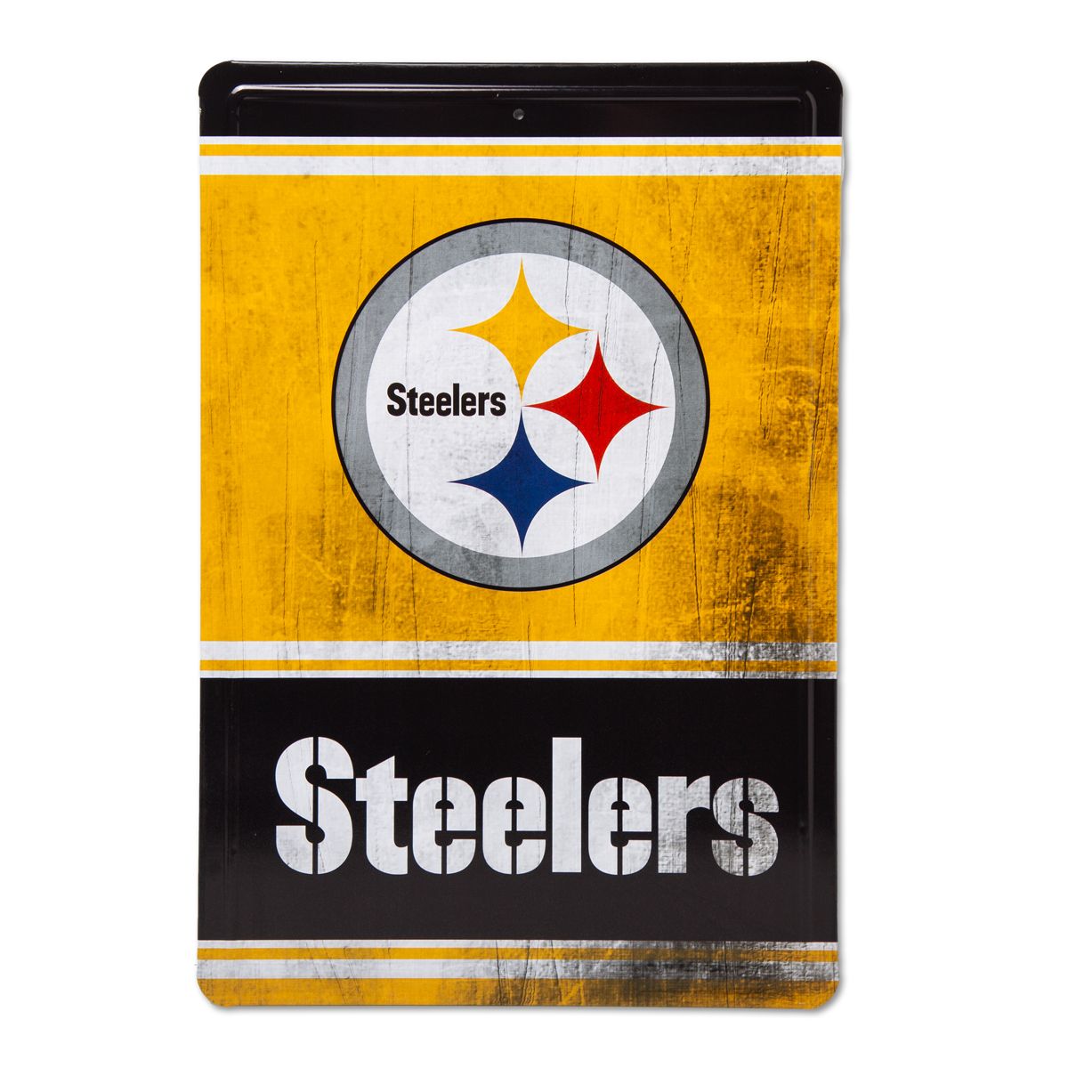 Pittsburgh Steelers 12x8 Tin Sign Logo Wordmark