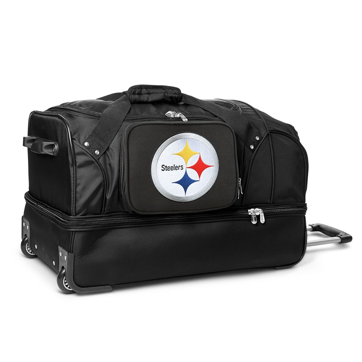 Pittsburgh Steelers 27" Drop Bottom Wheeled Duffel
