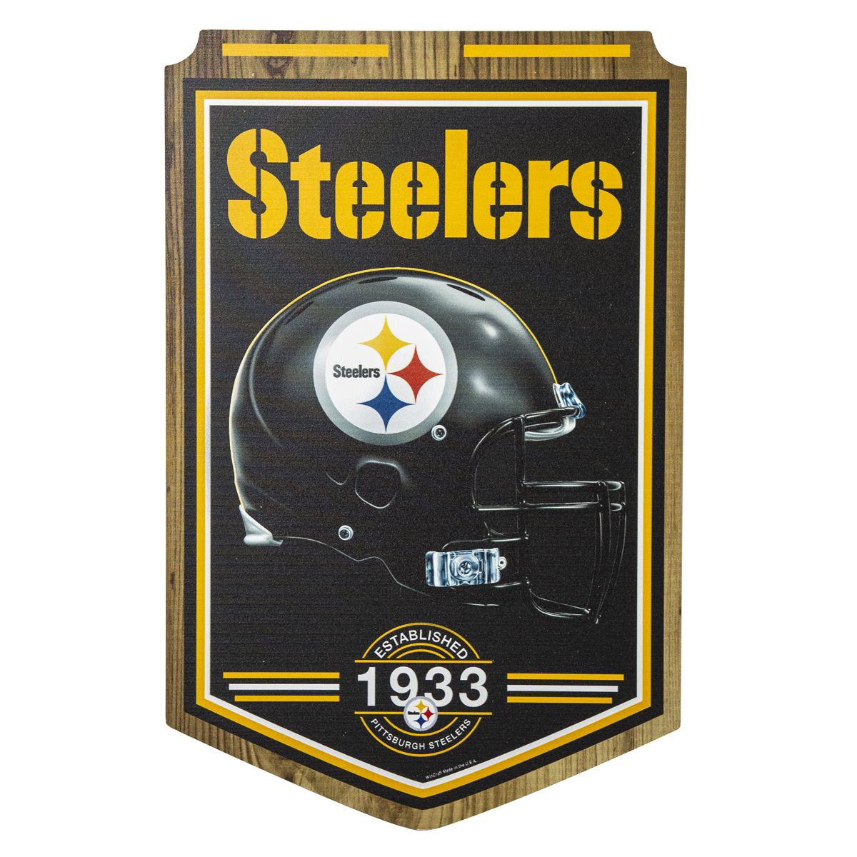 Pittsburgh Steelers Established 1933 Wood Sign 1 Pittsburgh Steelers Established 1933 Wood Sign