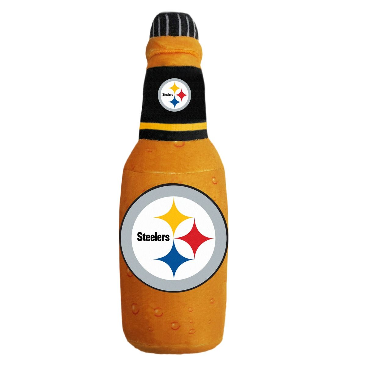 Pittsburgh Steelers Plush Soda Bottle Pet Toy 6 Pittsburgh Steelers Plush Soda Bottle Pet Toy