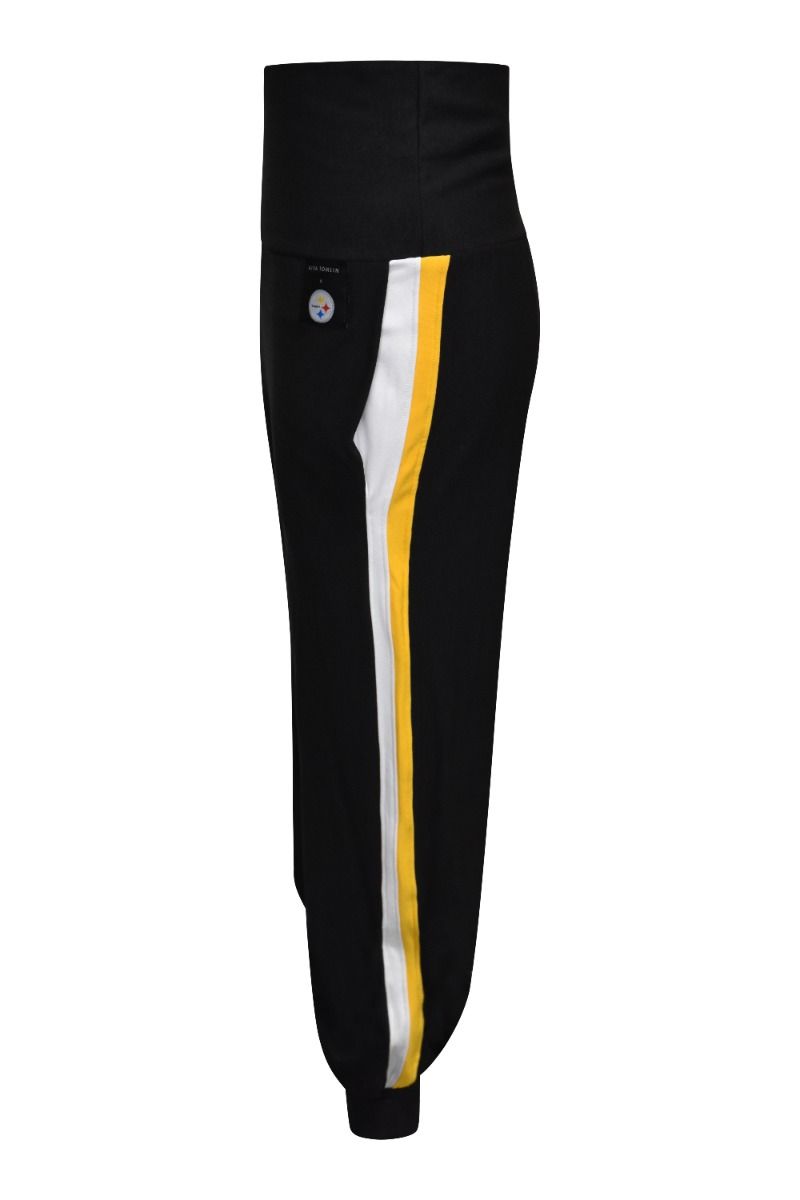 Pittsburgh Steelers Women's Kiya Tomlin Striped Jogger 2 Pittsburgh Steelers Women's Kiya Tomlin Striped Jogger