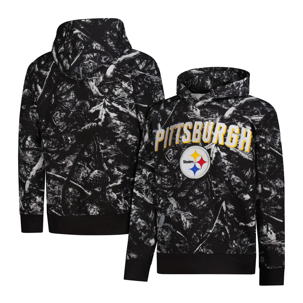 Pittsburgh Steelers Youth Old Schooler Camo Hoodie 3 Pittsburgh Steelers Youth Old Schooler Camo Hoodie