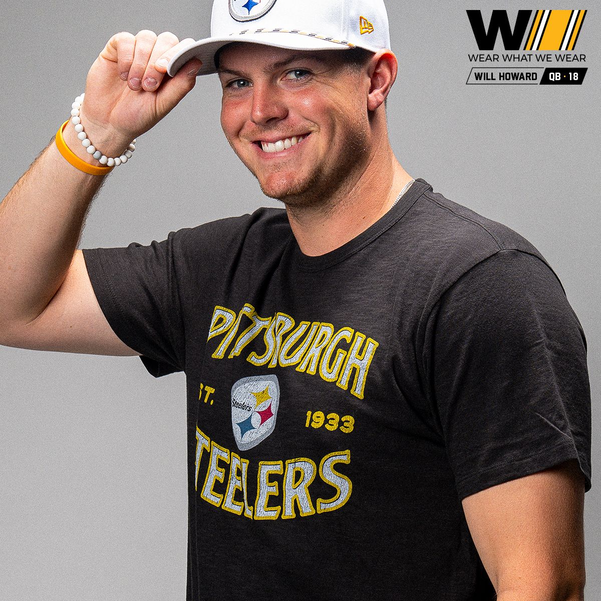 Pittsburgh Steelers Men's '47 Brand Offsetter Scrum Short Sleeve T-Shirt