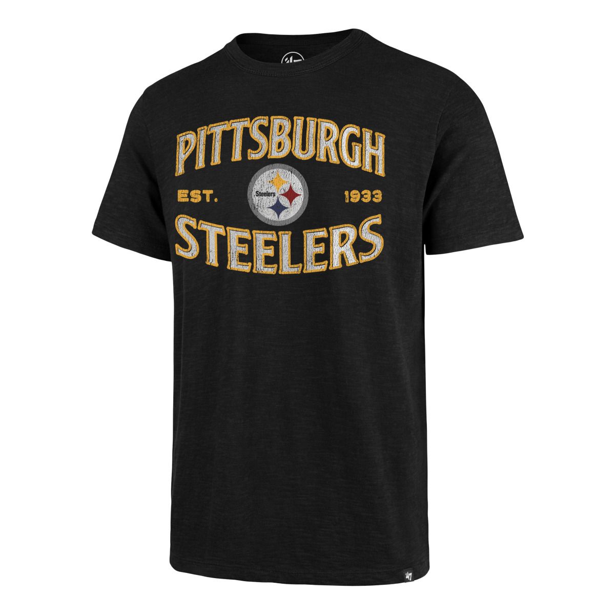Pittsburgh Steelers Men's '47 Brand Offsetter Scrum Short Sleeve T-Shirt