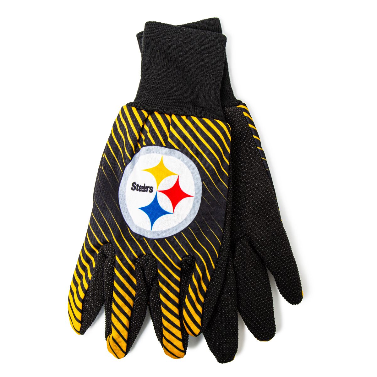 Pittsburgh Steelers Two Tone Stripe Utility Gloves
