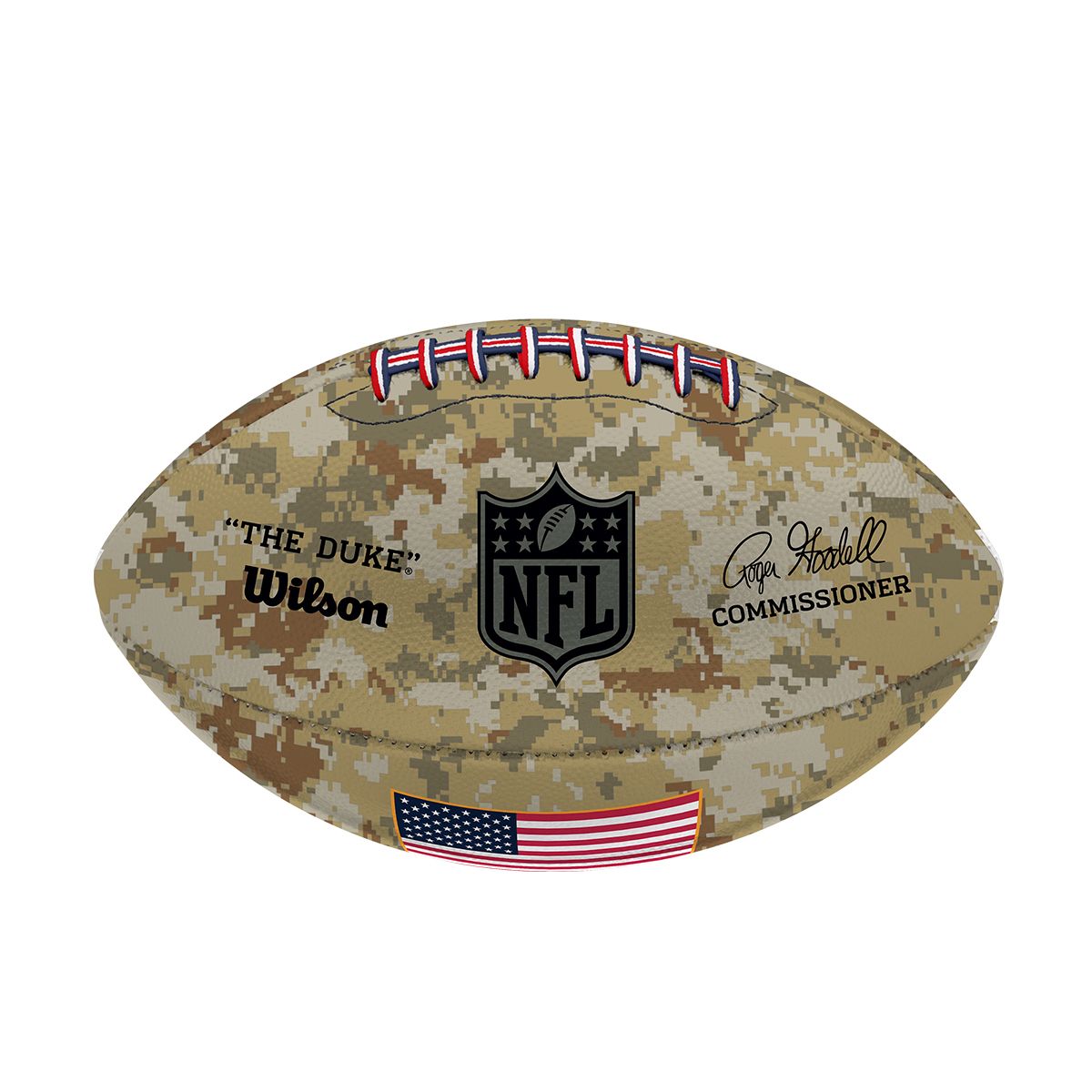 Pittsburgh Steelers #20 Rocky Bleier Autographed with Inscription Salute to Service (STS) NFL Football