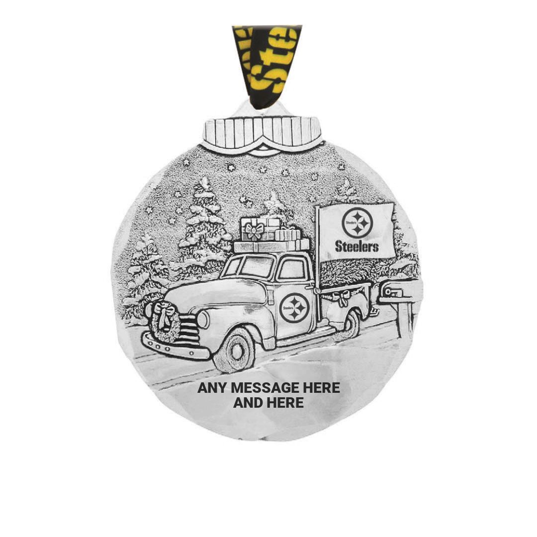 Pittsburgh Steelers Wendell August Forge Customizable Aluminum Tailgating Ornament