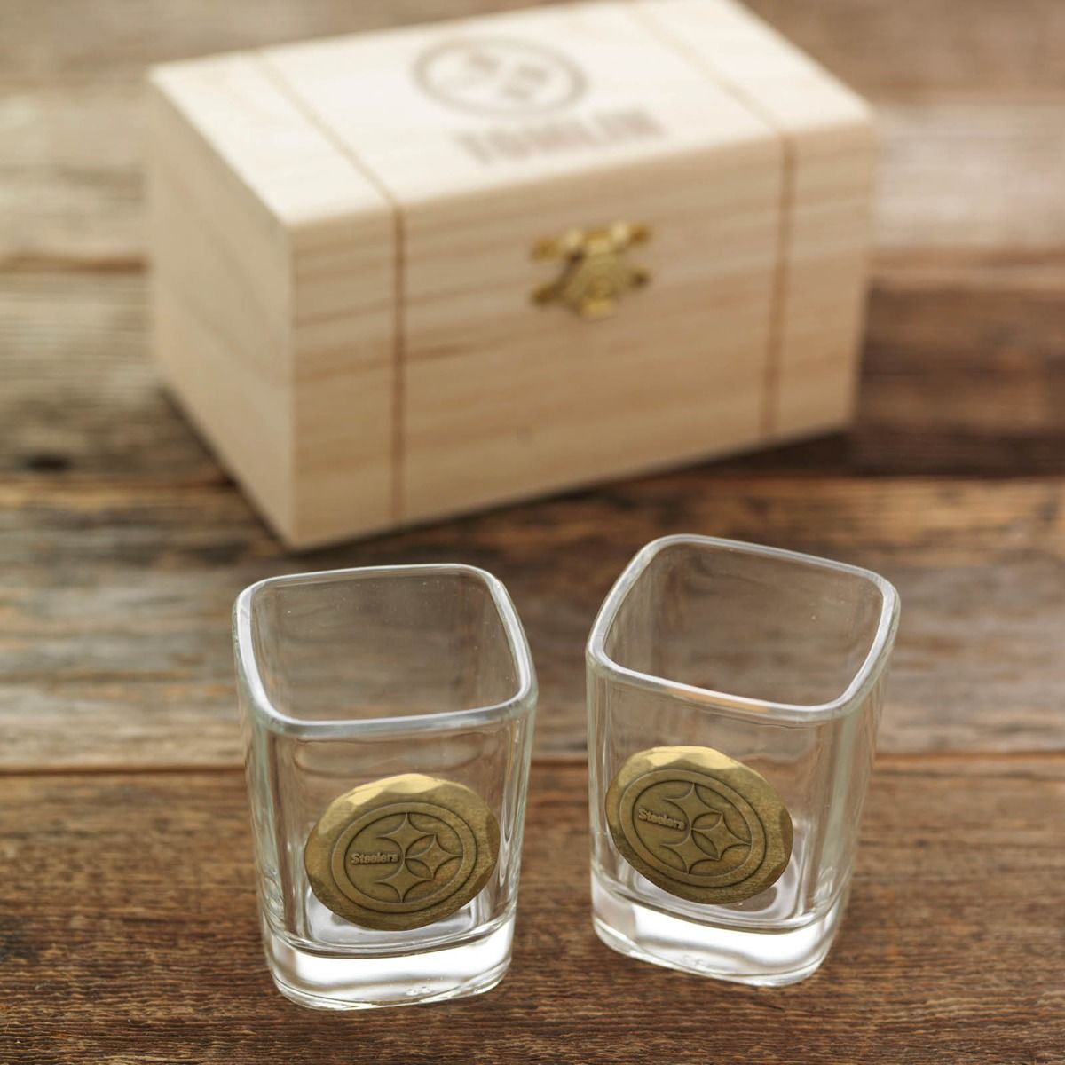 Pittsburgh Steelers Wendell August Forge Customizable 2 Piece Bronze Shot Glass Set 5 Pittsburgh Steelers Wendell August Forge Customizable 2 Piece Bronze Shot Glass Set