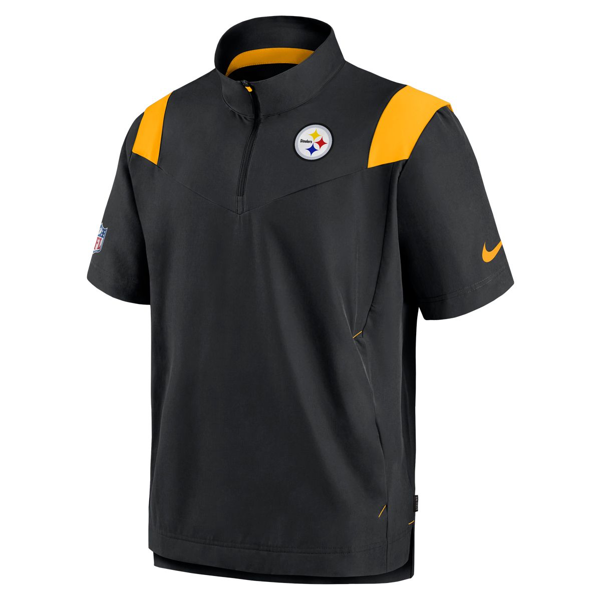 Pittsburgh Steelers Men's Nike Lightweight Coach Short Sleeve Jacket