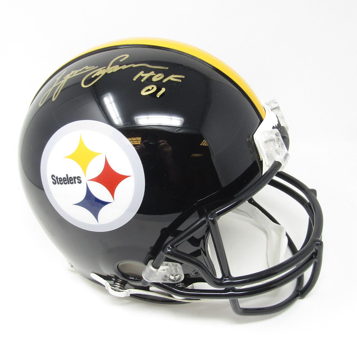 Pittsburgh Steelers #88 Lynn Swann Autographed with HOF Inscription Riddell ProLine Authentic Full Size Helmet