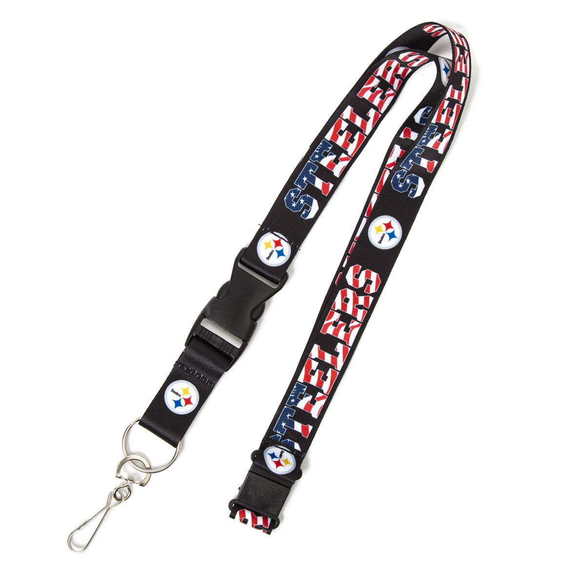 Pittsburgh Steelers Patriotic Stars & Stripes Lanyard