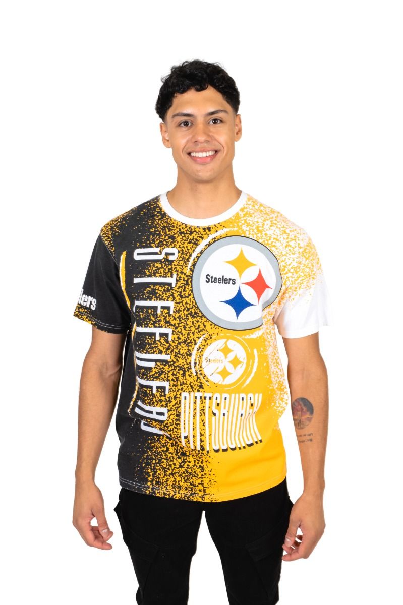 Pittsburgh Steelers Men's Icer Stacked Short Sleeve T-Shirt 9 Pittsburgh Steelers Men's Icer Stacked Short Sleeve T-Shirt