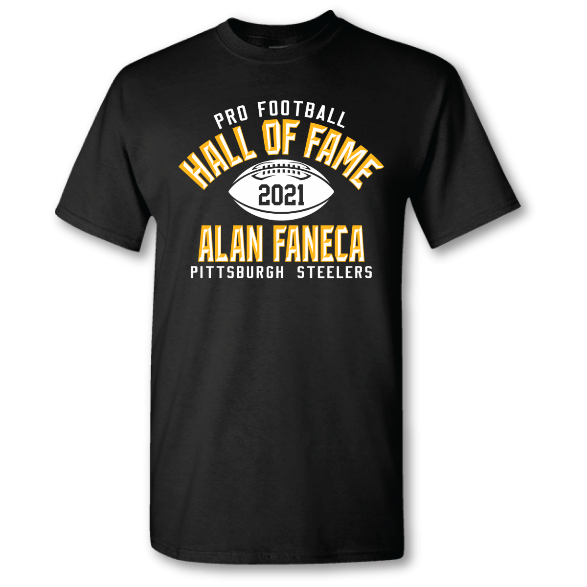 Pittsburgh Steelers Hall of Fame Alan Faneca Short Sleeve T-Shirt